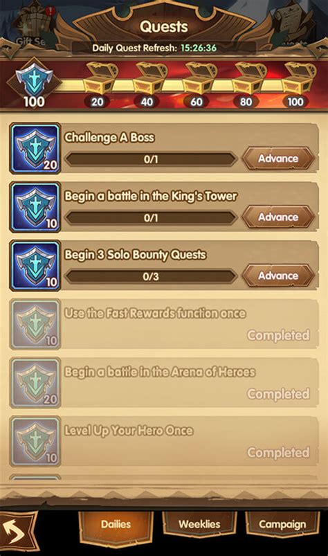 Guide to Daily Quests .